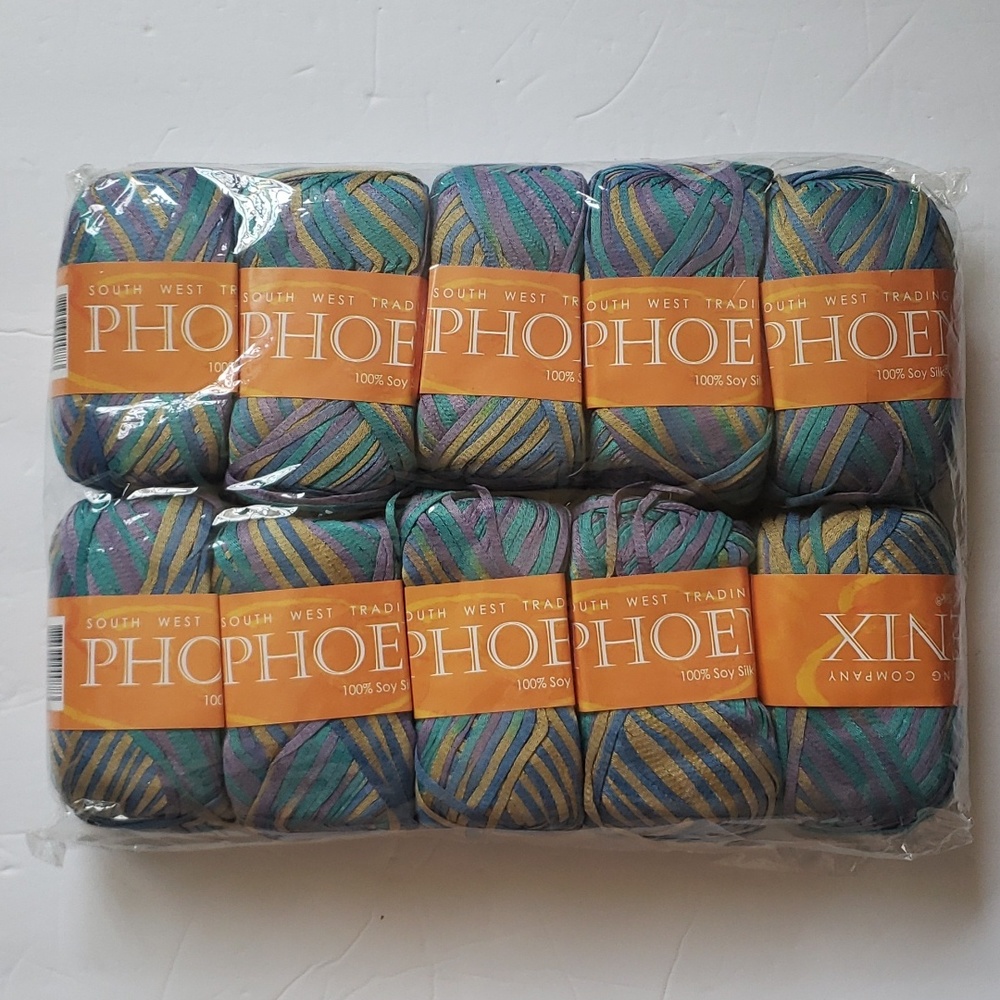 SWTC Phoenix Soy Silk Yarns Lot of 10